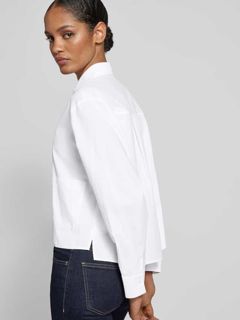s.Oliver RED LABEL Boxy fit overhemdblouse van zuiver katoen en opgestikte zakken