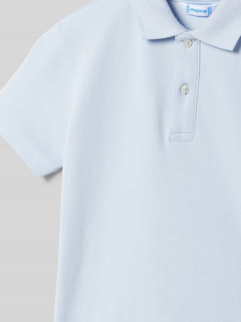 Mayoral Regular fit poloshirt met labelstitching
