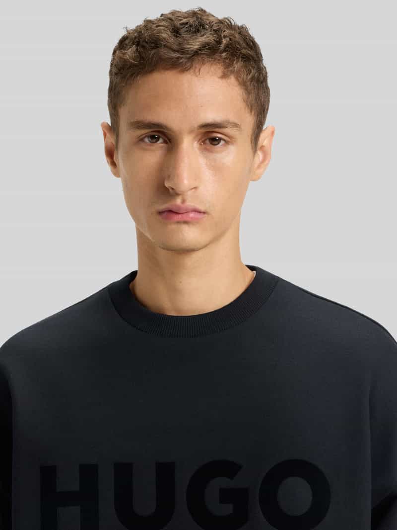 HUGO Comfort fit sweatshirt van puur katoen model 'DINEX'