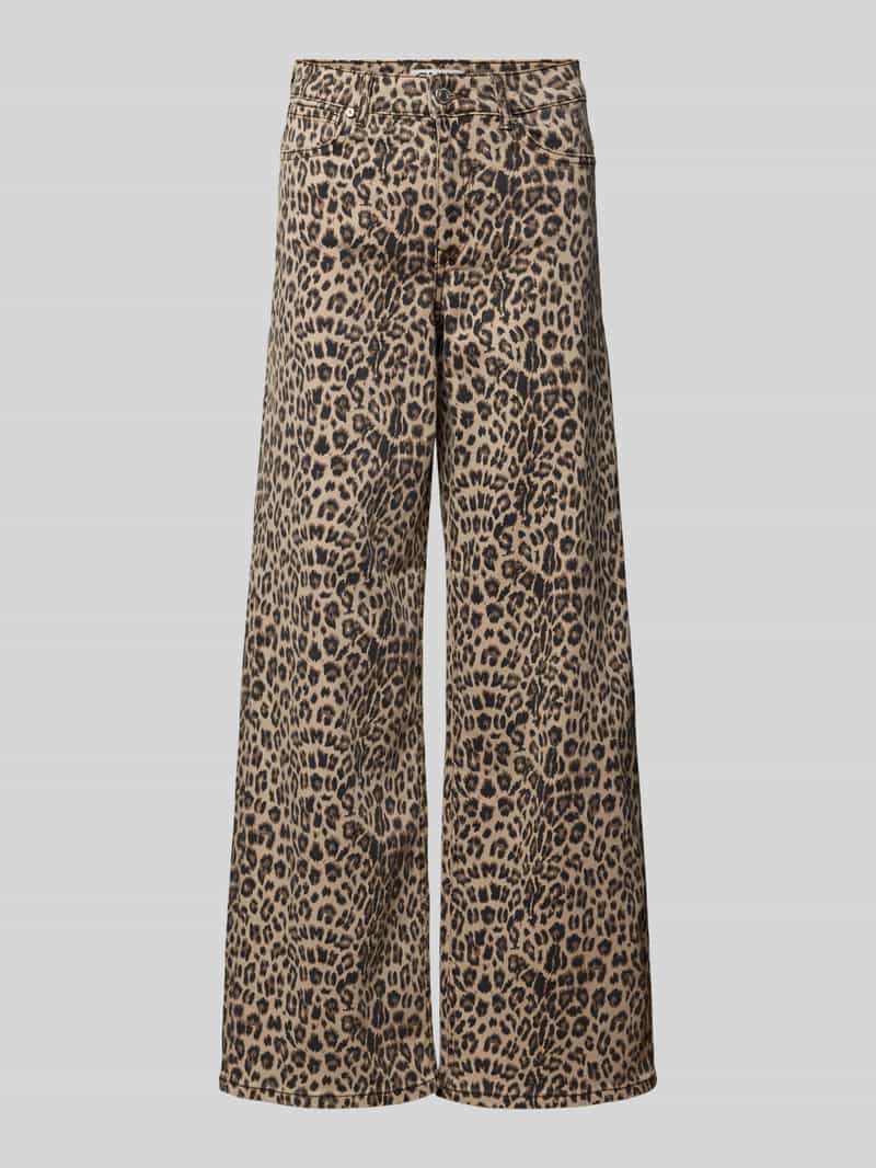 Only Wide leg jeans van katoenmix model 'MADISON'