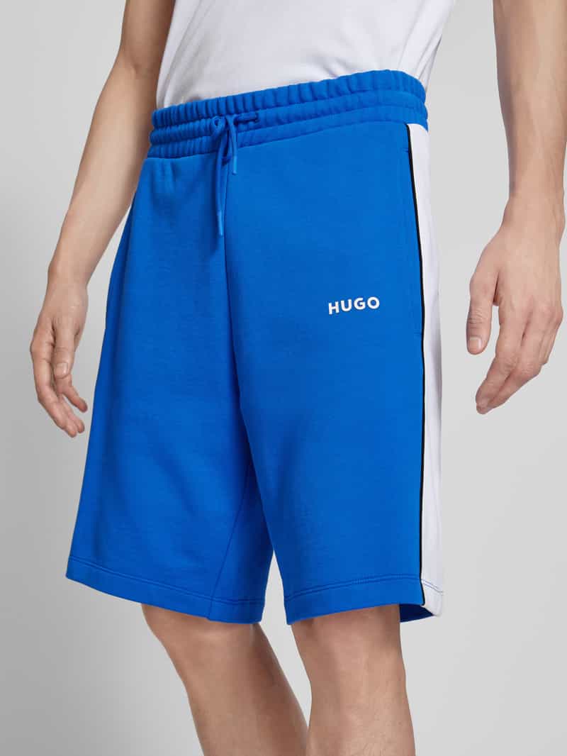 Hugo Blue NU NIEUW bij P&C*: Regular fit sweatshorts model 'Naldini'