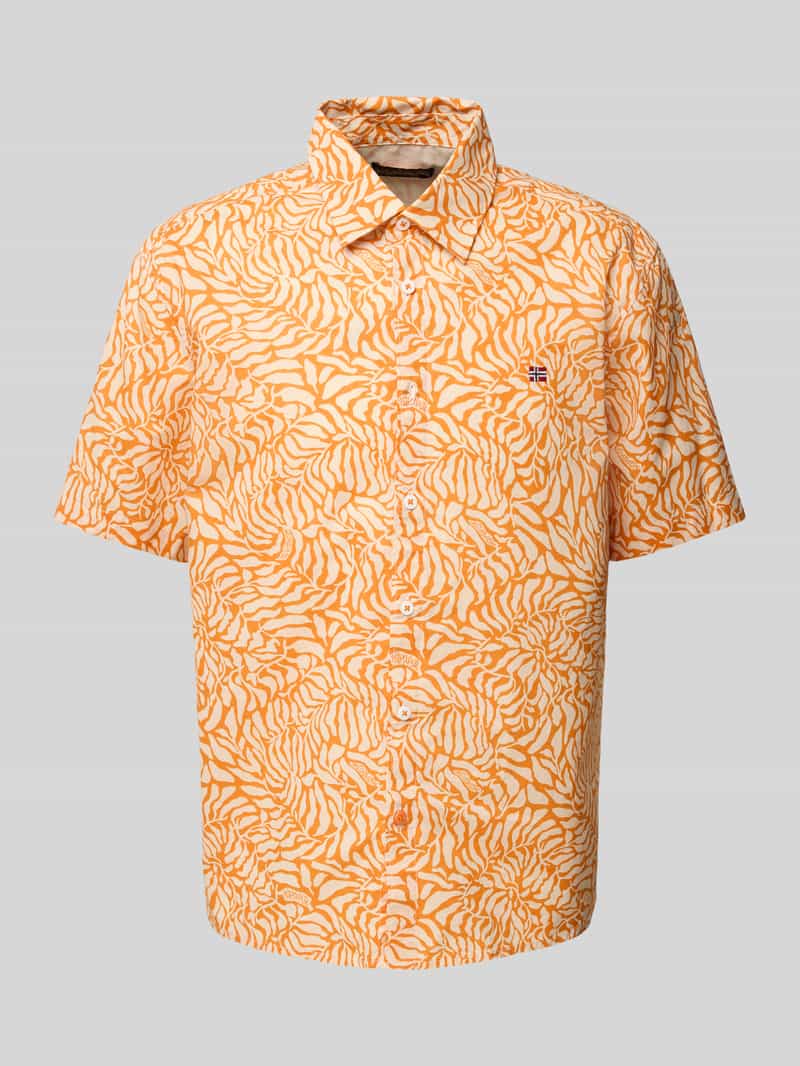 Napapijri Slim fit vrijetijdsoverhemd met logostitching