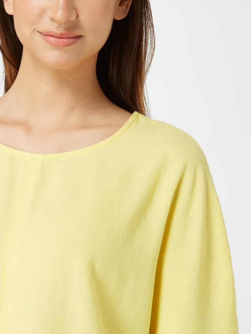 BETTY & CO GREY Blouseshirt van een mix van viscose en linnen