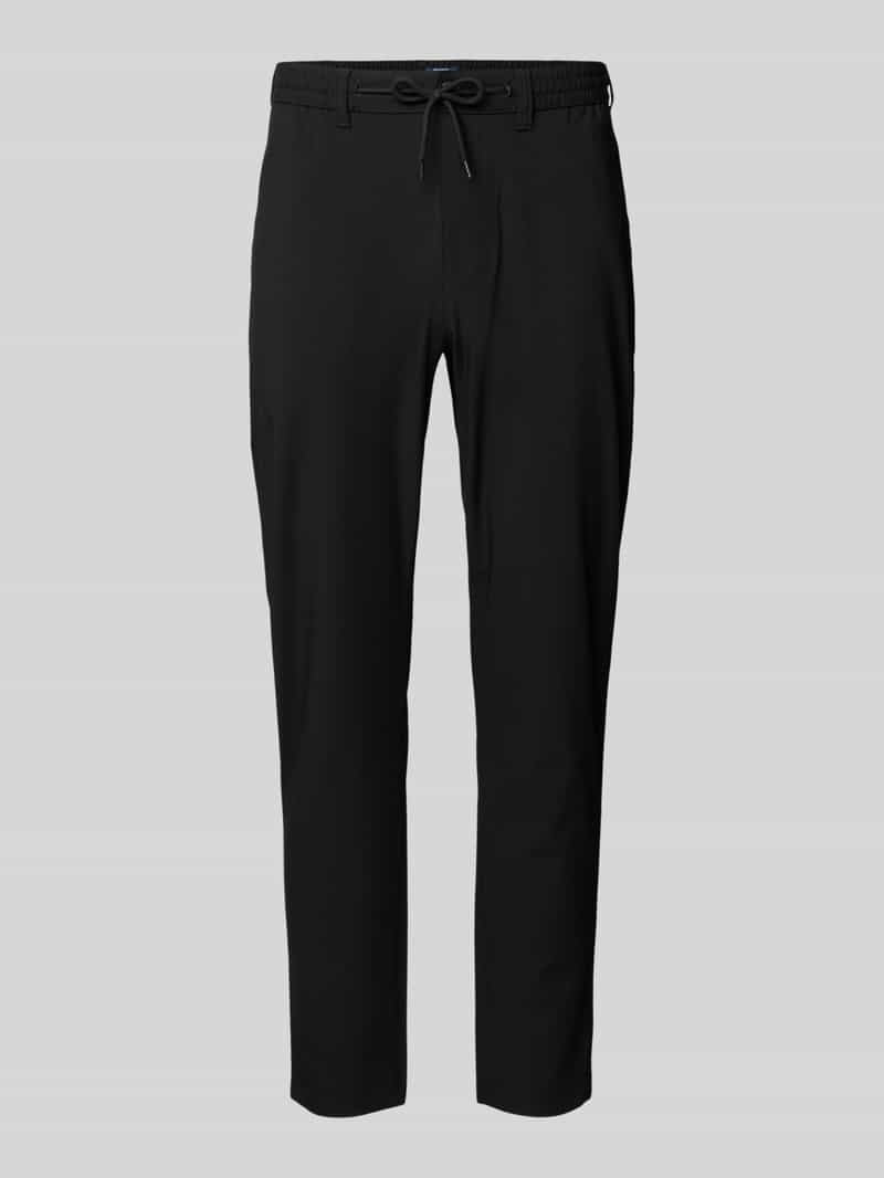 MCNEAL Tapered fit stoffen broek met tunnelkoord