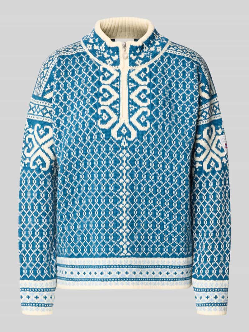 Dale of Norway Gebreide pullover van wol in all-over look model 'LEKNES'