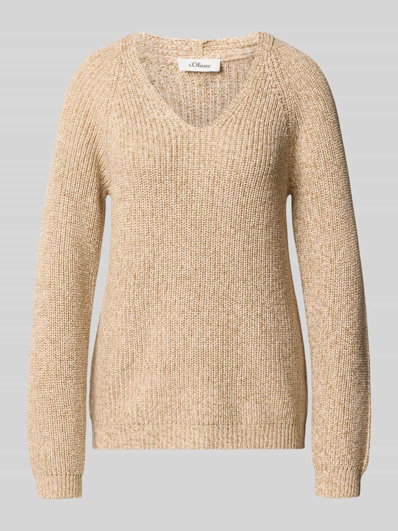 s.Oliver RED LABEL Regular fit gebreide pullover van katoenmix