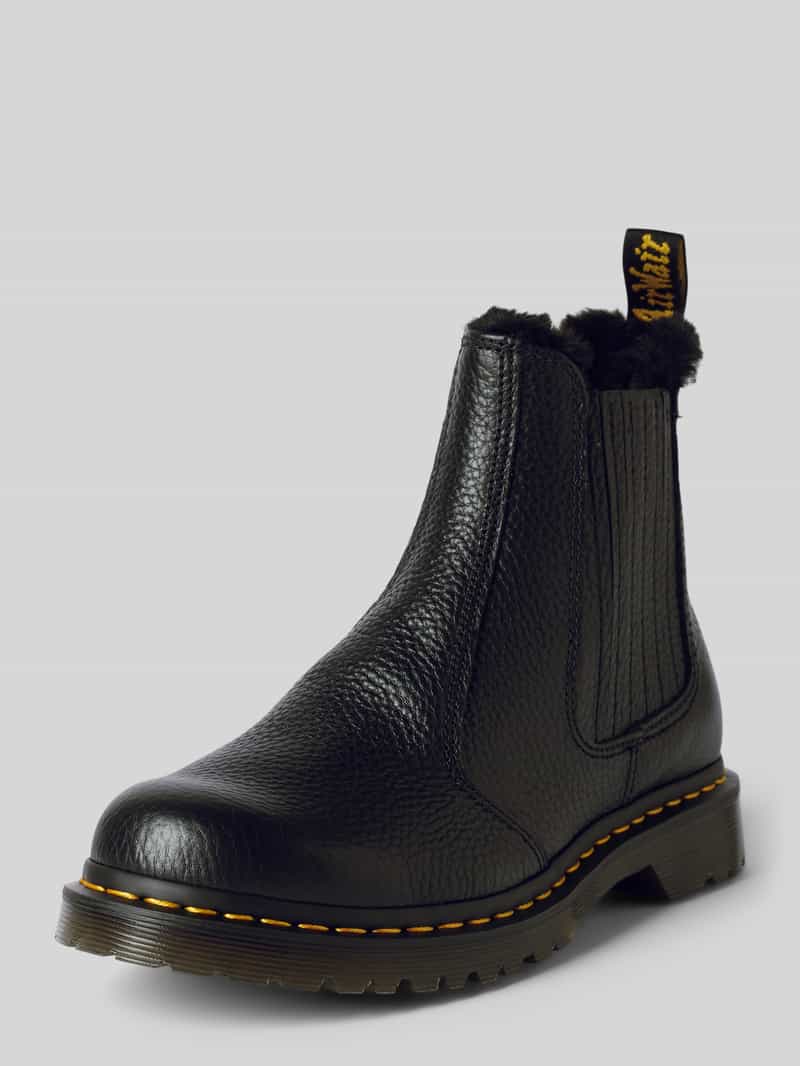 Chelsea boots met logopatch, model 'Leonore'