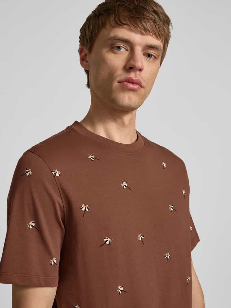 Scotch & Soda Regular fit T-shirt met motiefprints