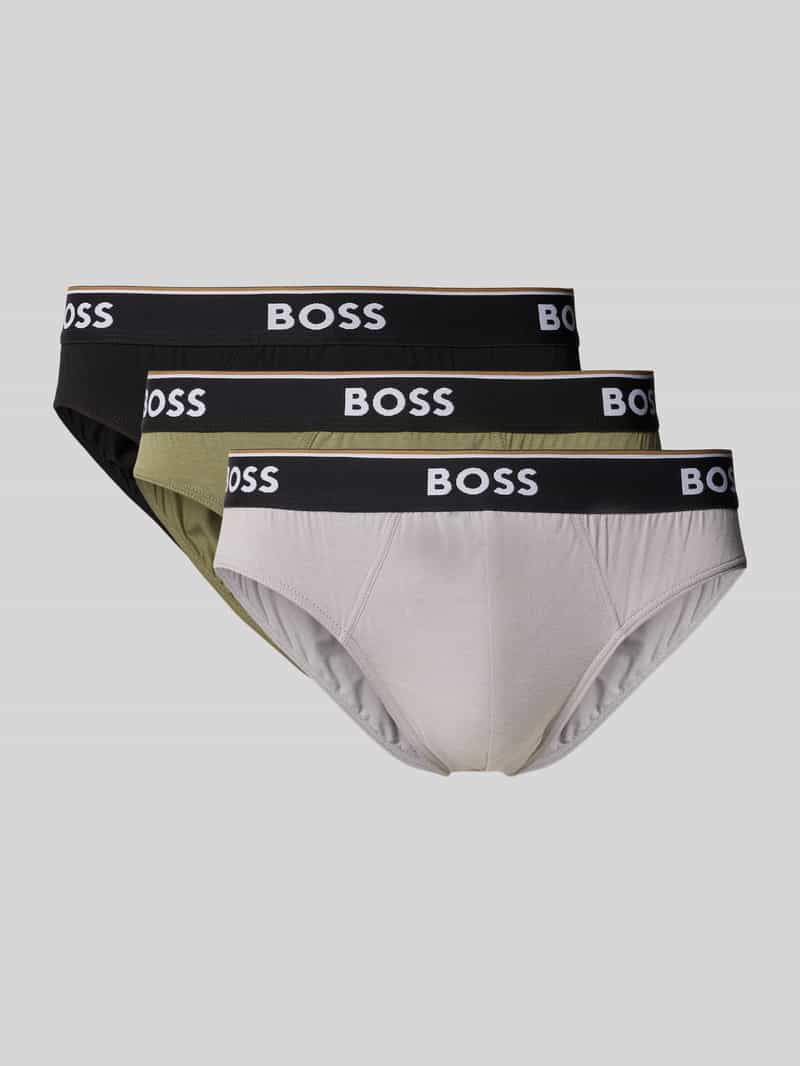 Boss Slip van mix van katoen en elastaan per 3 stuks