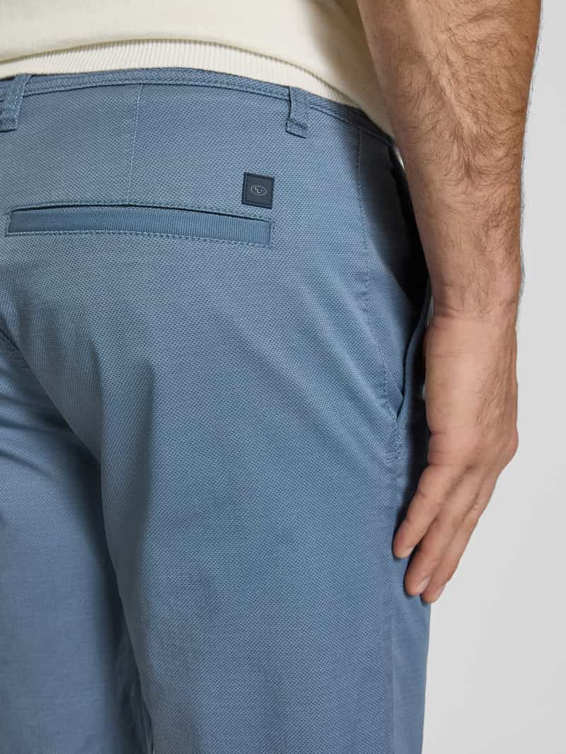 Tom Tailor Slim fit bermuda van katoenmix