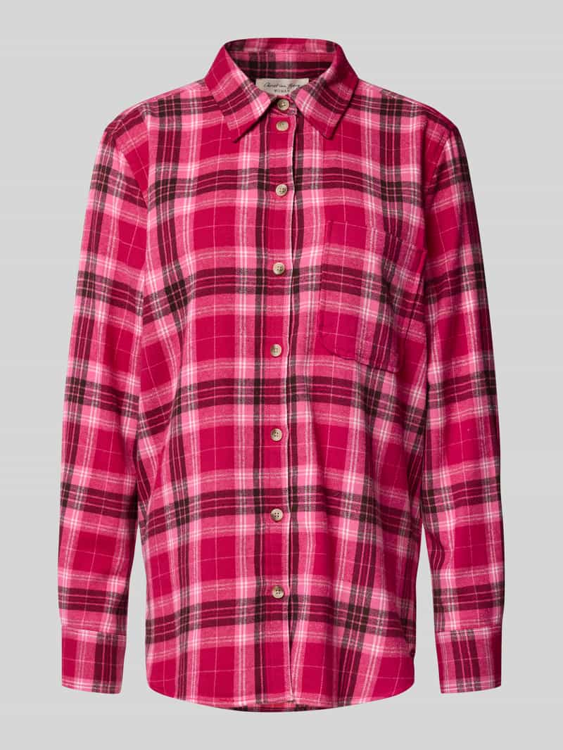 Christian Berg Woman Relaxed fit overhemdblouse met borstzak