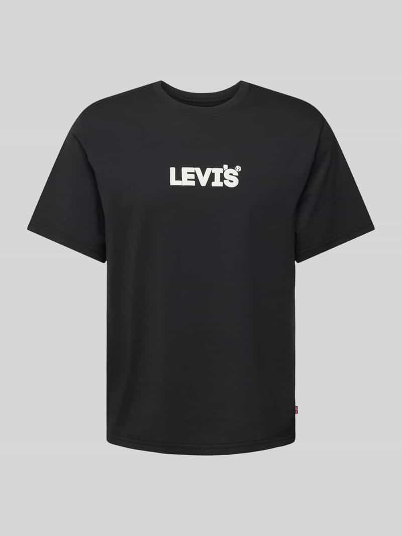 Levi's T-shirt met labelprint