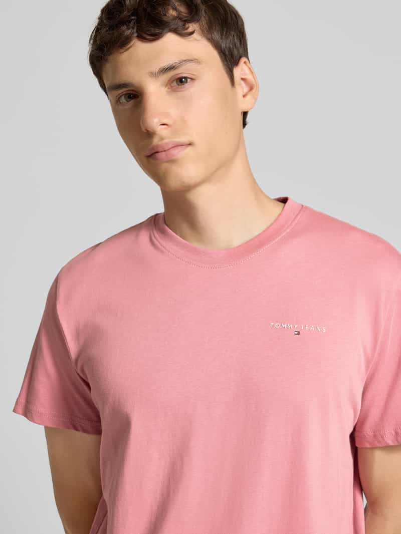 Tommy Jeans Slim fit T-shirt van puur katoen