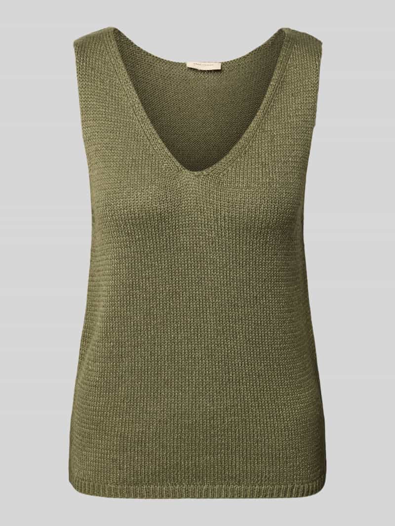 FREE QUENT Gebreide top met V-hals model 'Grscaliva'