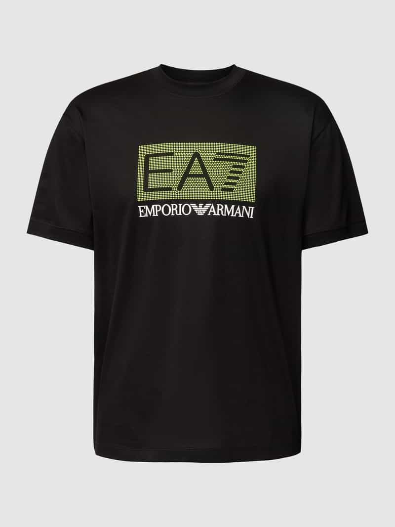 EA7 Emporio Armani T-shirt met labelprint