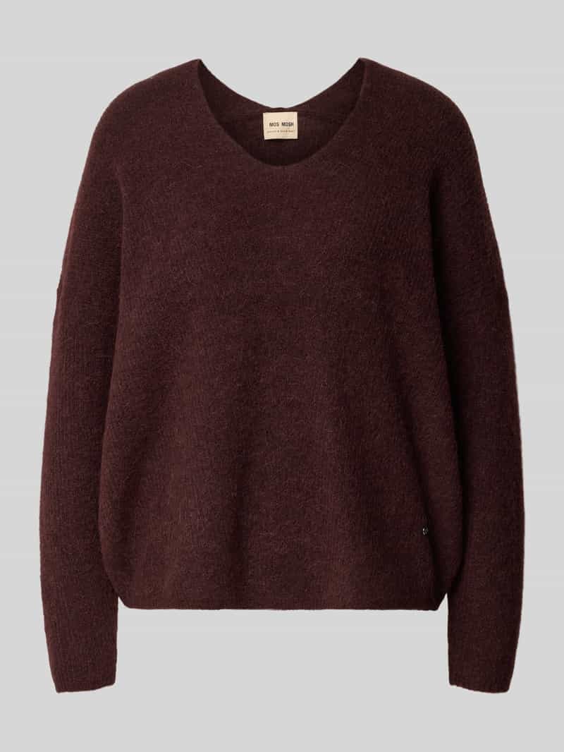 MOS MOSH Gebreide pullover van wolmix model 'THORA'