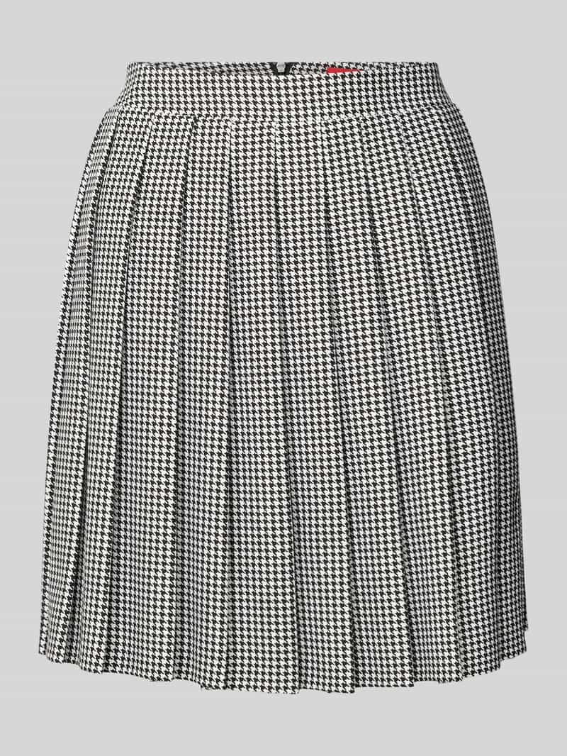 HUGO Geplooide minirok met vichy-motief model 'RABALLI'