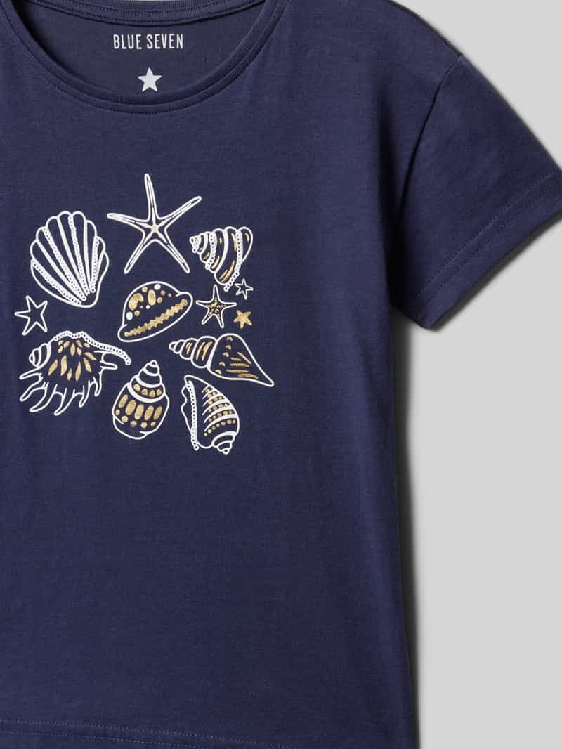 BLUE SEVEN T-shirt met motiefprint