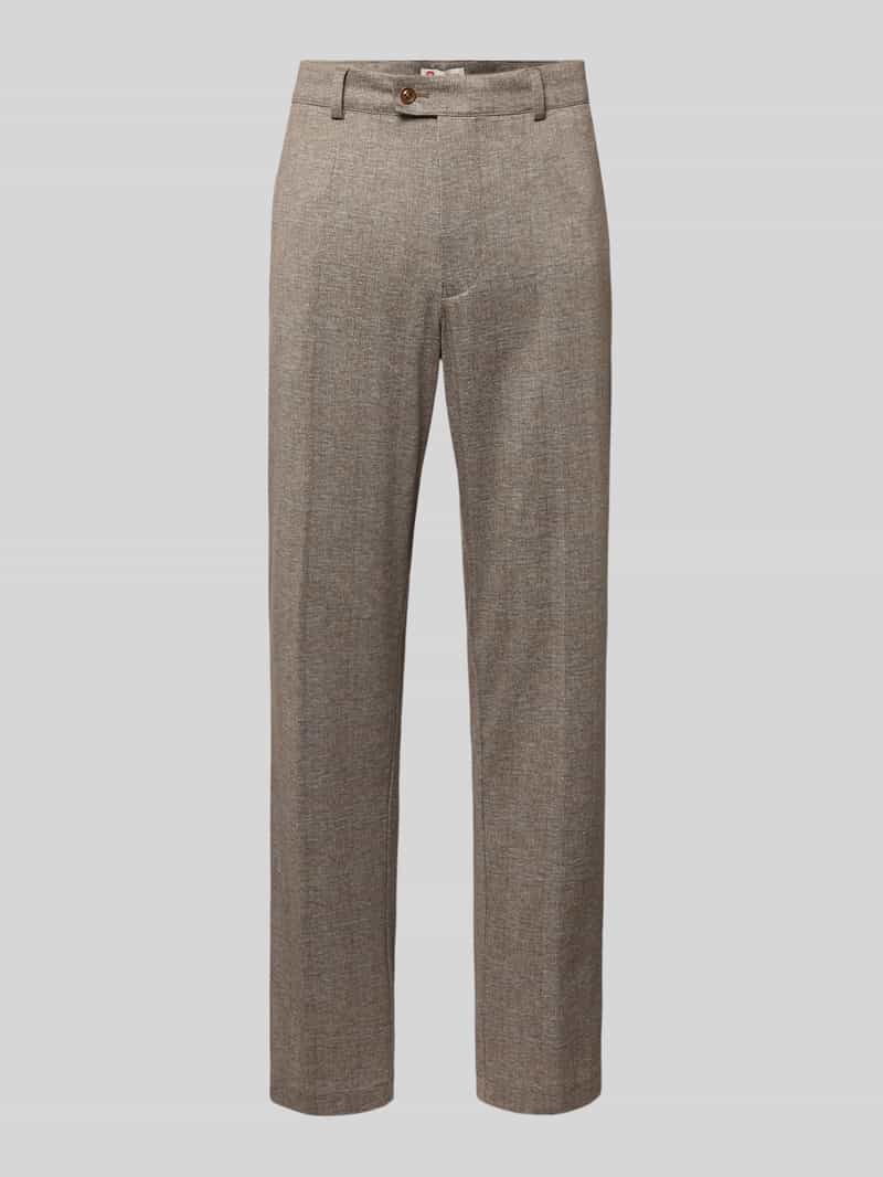 CG Club of Gents Straight fit pantalon met viscose model 'Orlando'