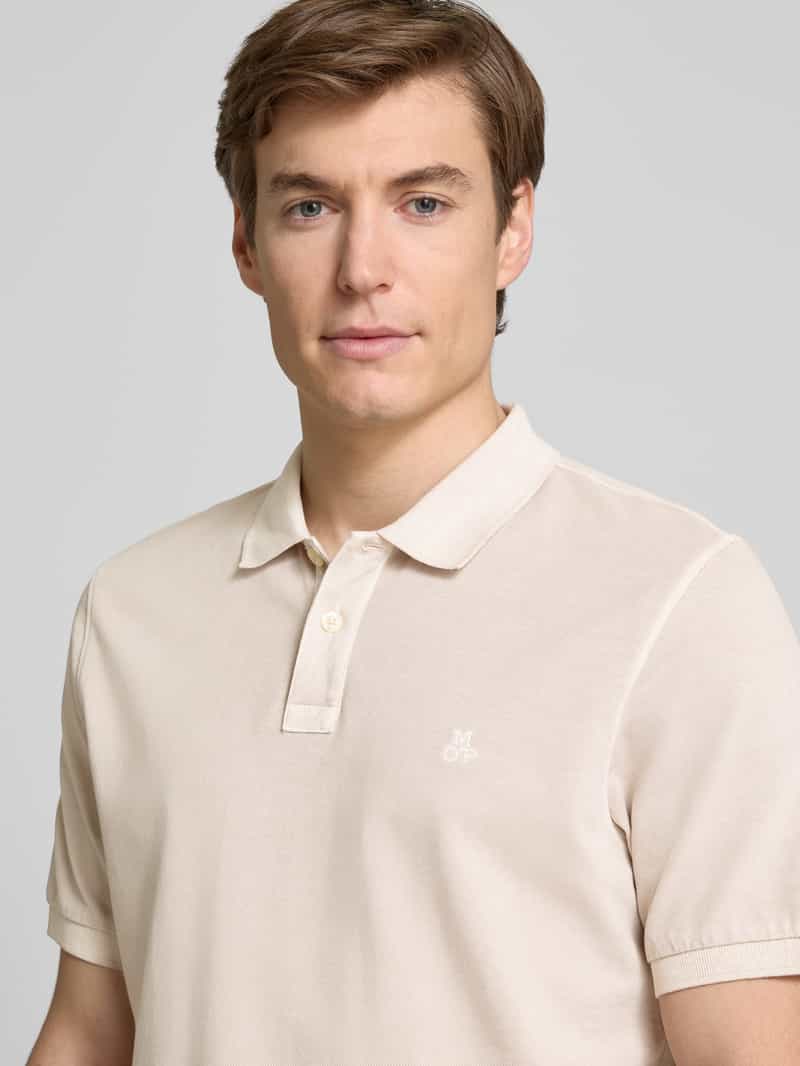 Marc O'Polo Regular fit poloshirt van puur katoen met logostitching