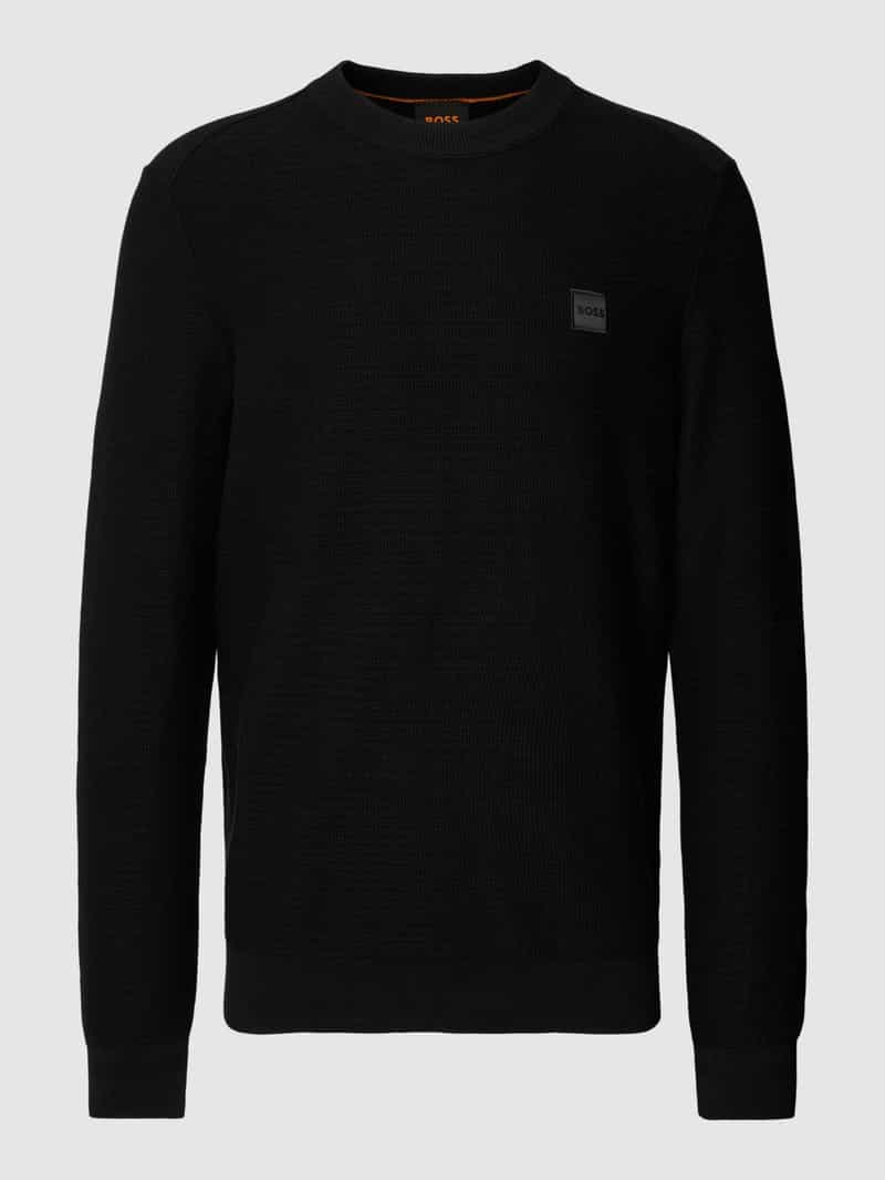 Boss Orange Gebreide pullover in effen design model 'Anion'