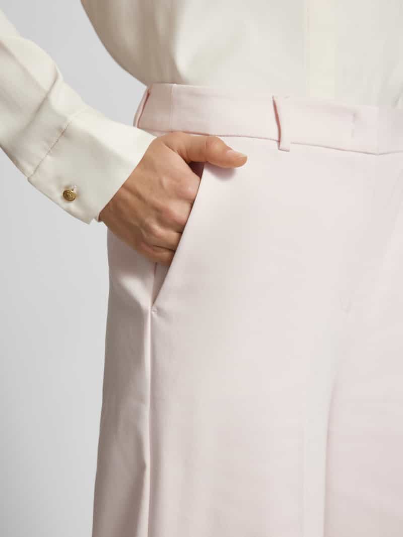 comma Stoffen broek met bandplooien