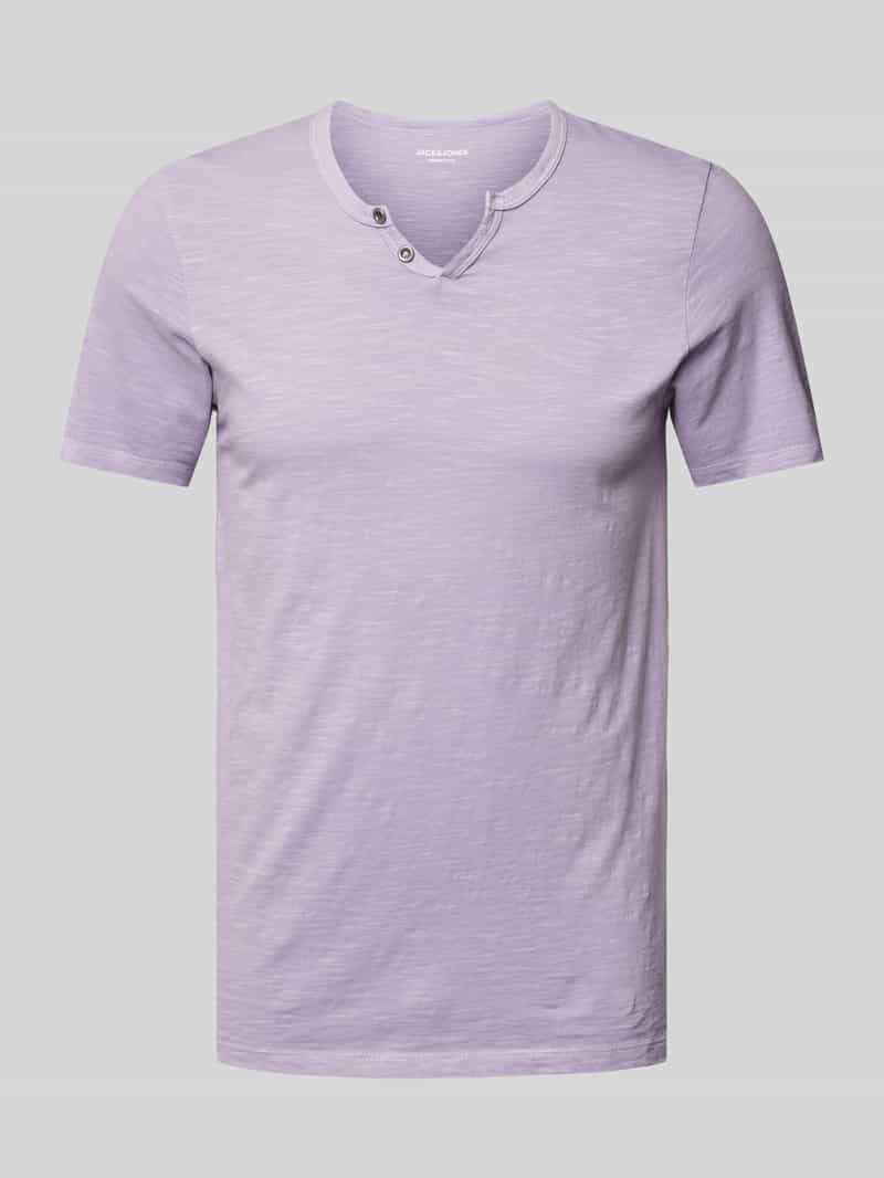 Jack & Jones T-shirt JJESPLIT NECK TEE SS NOOS