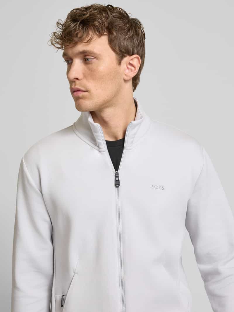 BOSS Green Sweatjack met opstaande kraag