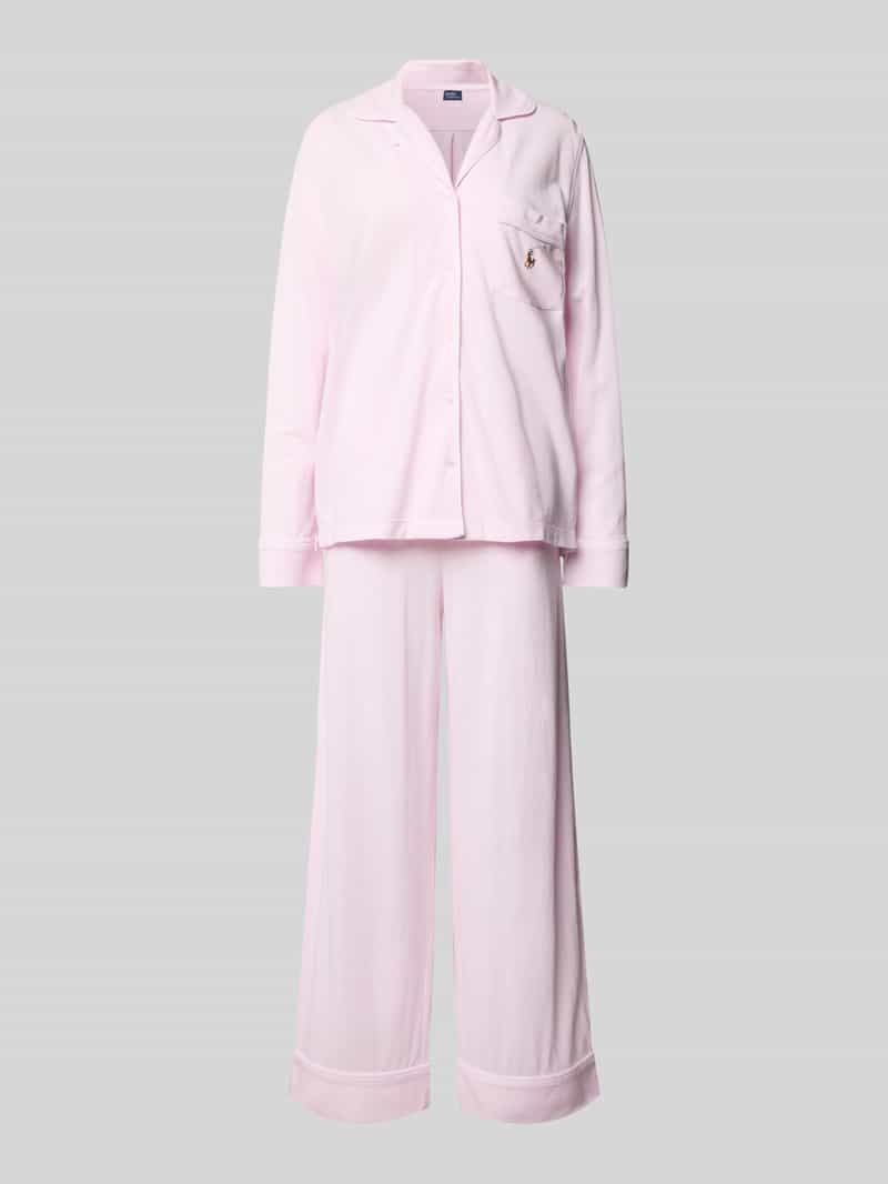 Polo Ralph Lauren Pyjama met logostitchings model 'OXFORD Madison'