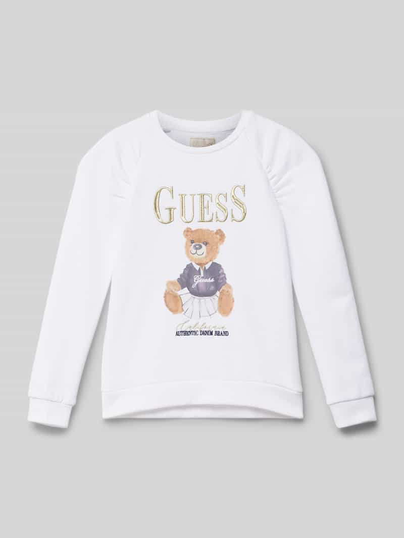 Guess Sweatshirt met labelstitching model 'ACTIVE'