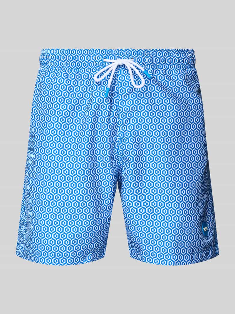 Shiwi Regular fit zwembroek met labelpatch model 'Mike'