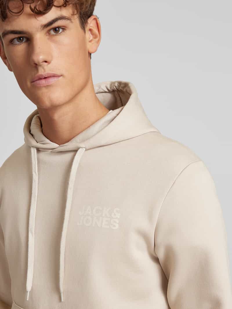 jack & jones Hoodie met labelprint model 'ECORP'