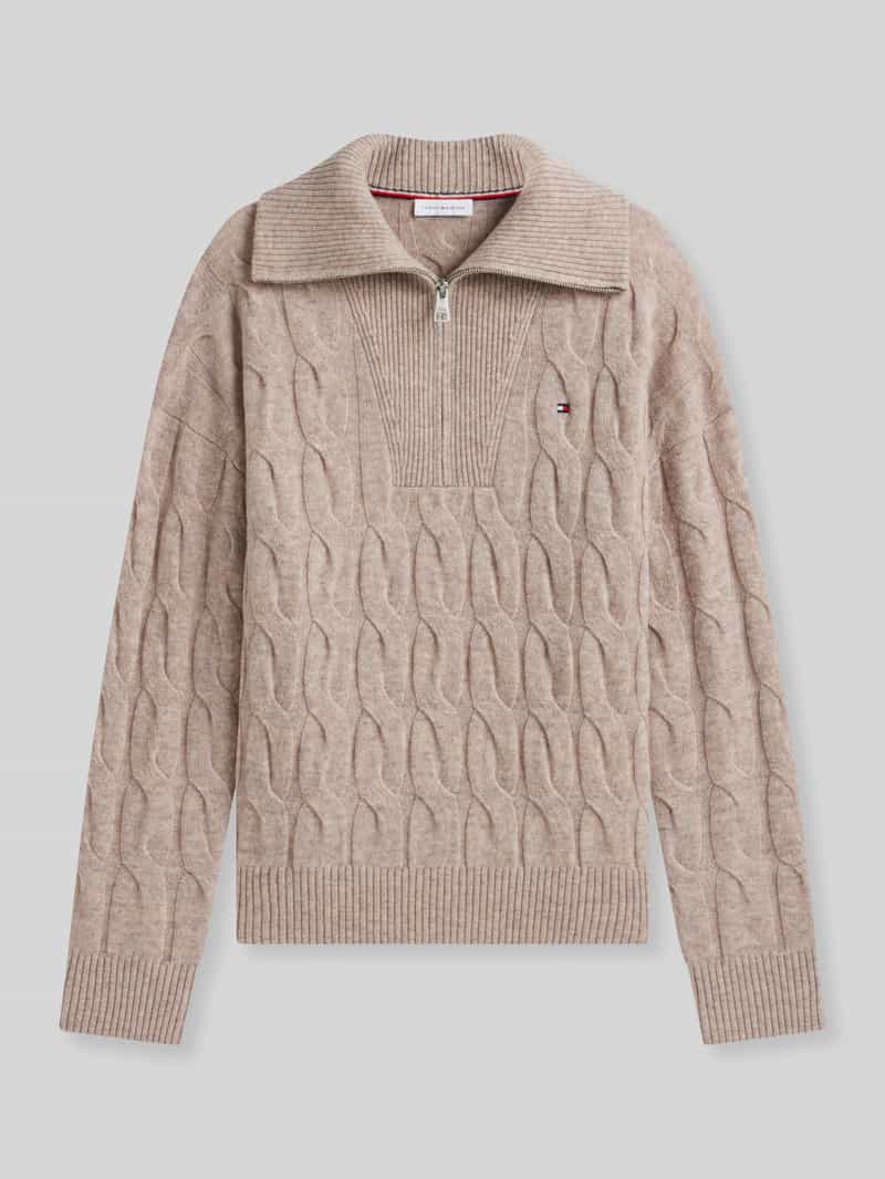 Tommy Hilfiger relaxed fit schipperstrui van pure wol