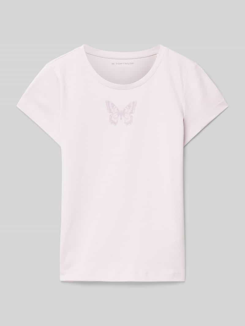 Tom Tailor Regular fit T-shirt van katoen met print
