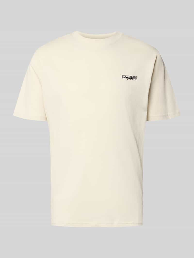 Napapijri T-shirt met logo en ronde hals