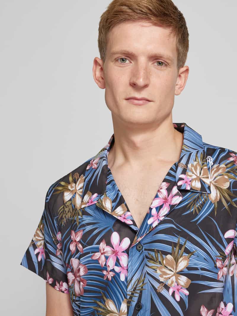 Boss Regular fit vrijetijdsoverhemd met reverskraag model 'Beach'