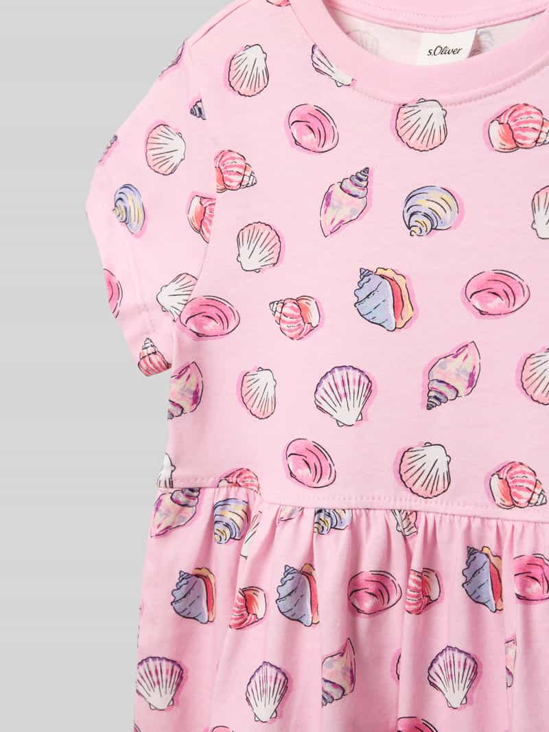 s.Oliver RED LABEL Uitlopende jerseyjurk van puur katoen