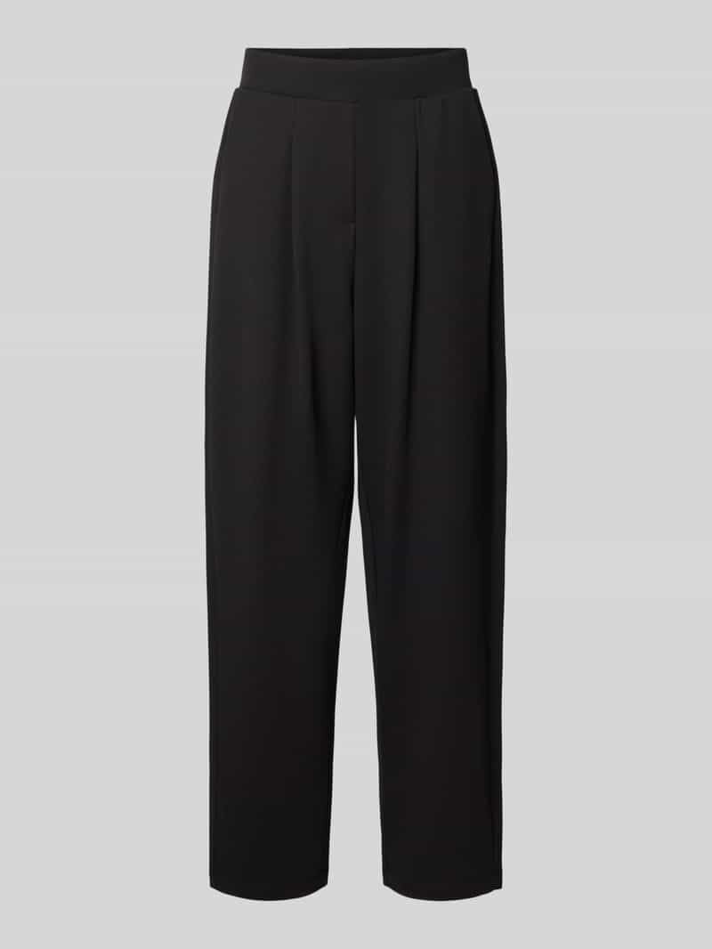 Soyaconcept relaxed fit pantalon met bandplooien model 'SC-SIHAM 103'
