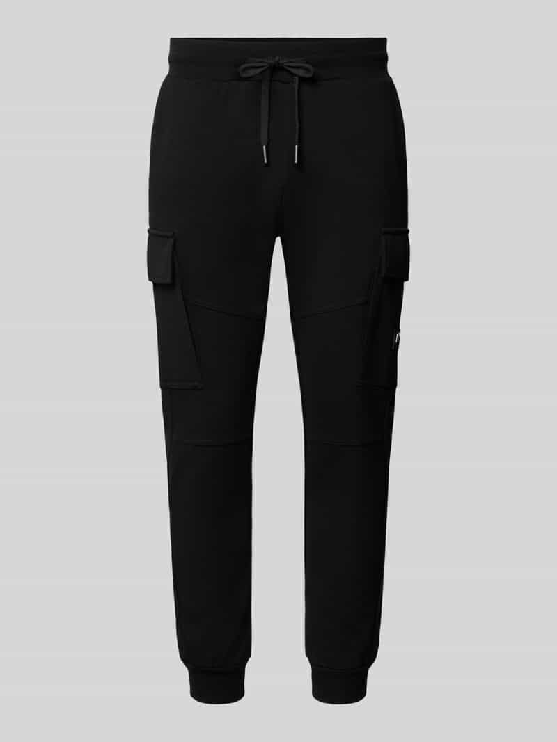 Regular Fit sweatpants met cargozakken