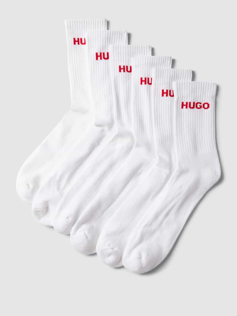 HUGO Sokken met labelprint in een set van 6 paar