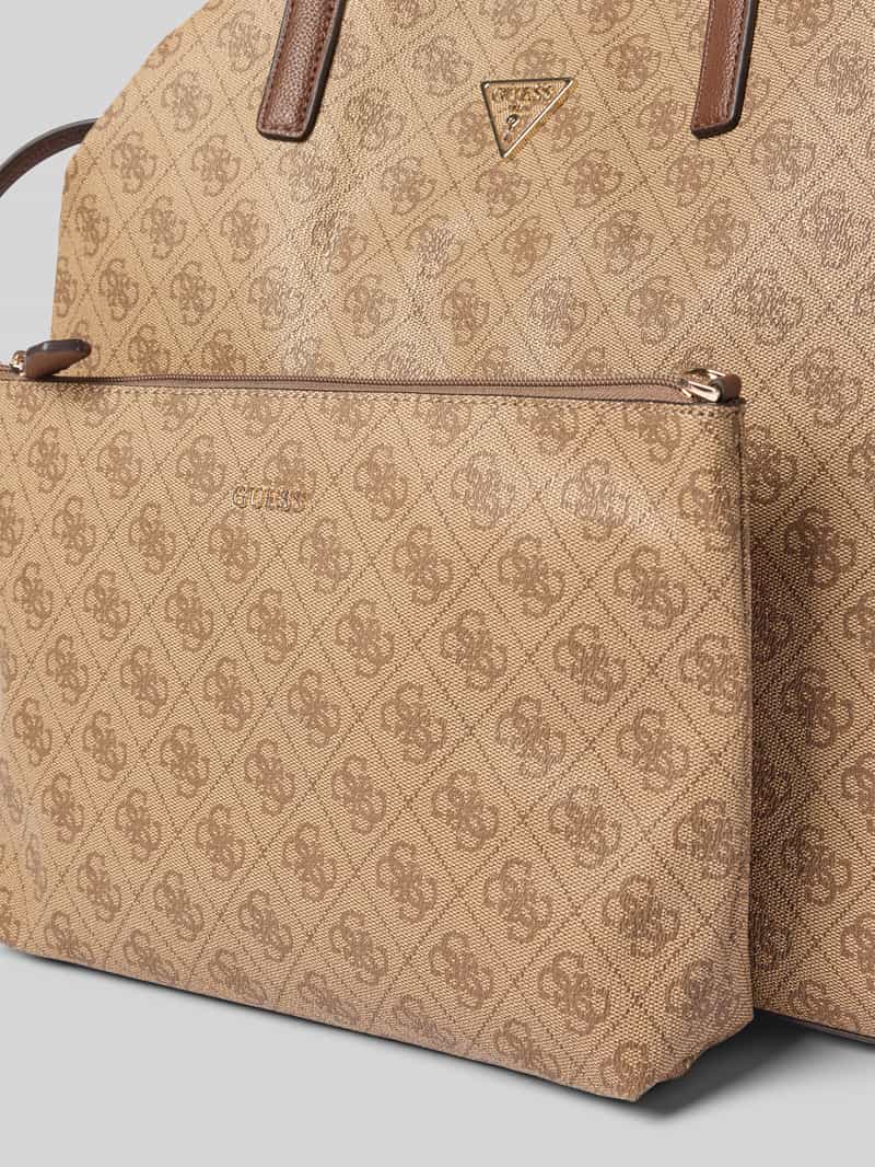 Guess Handtas met labelapplicatie model 'VICTTORIA'