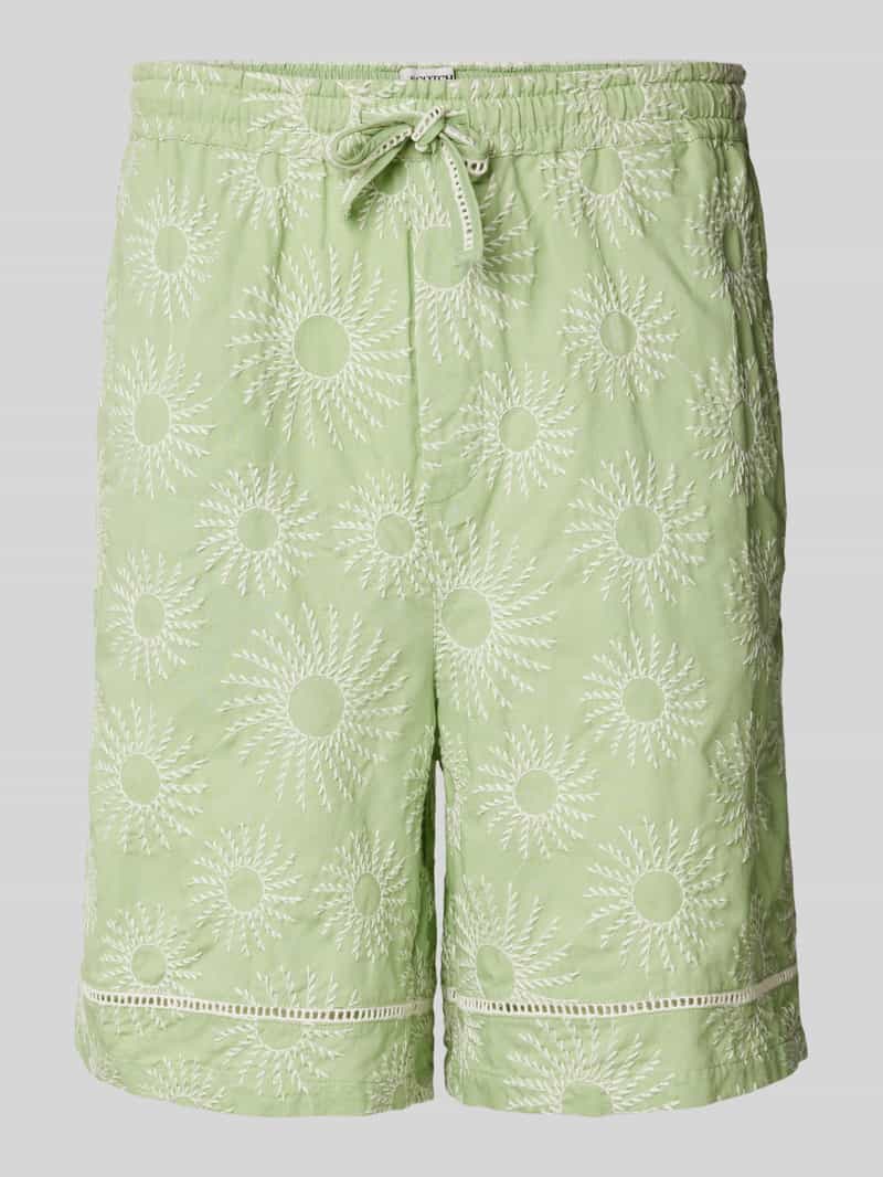 Scotch & Soda Regular fit bermuda met motiefstitching