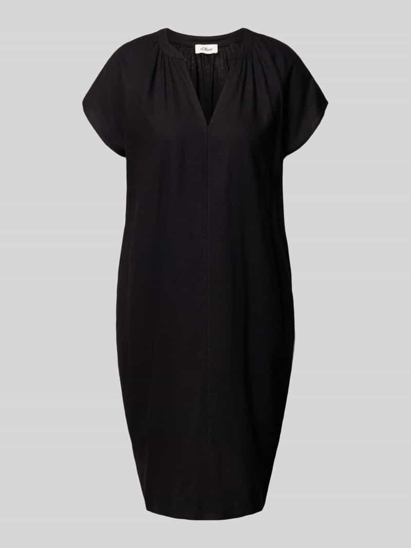 s.Oliver RED LABEL Relaxed fit blousejurk van een mix van linnen en viscose