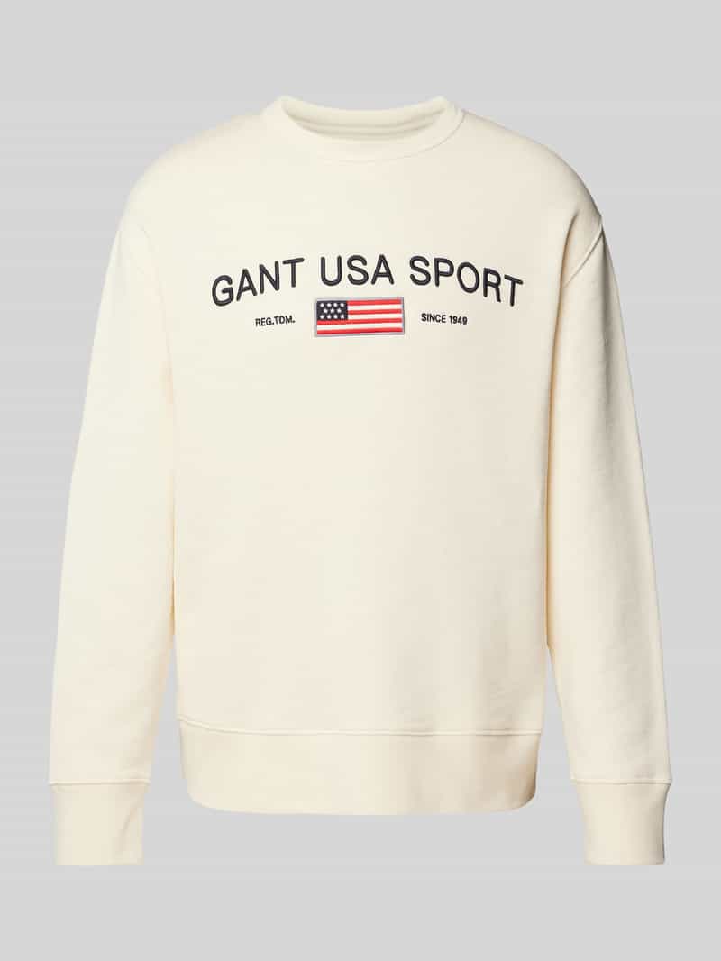 Gant Sweatshirt met labelstitching