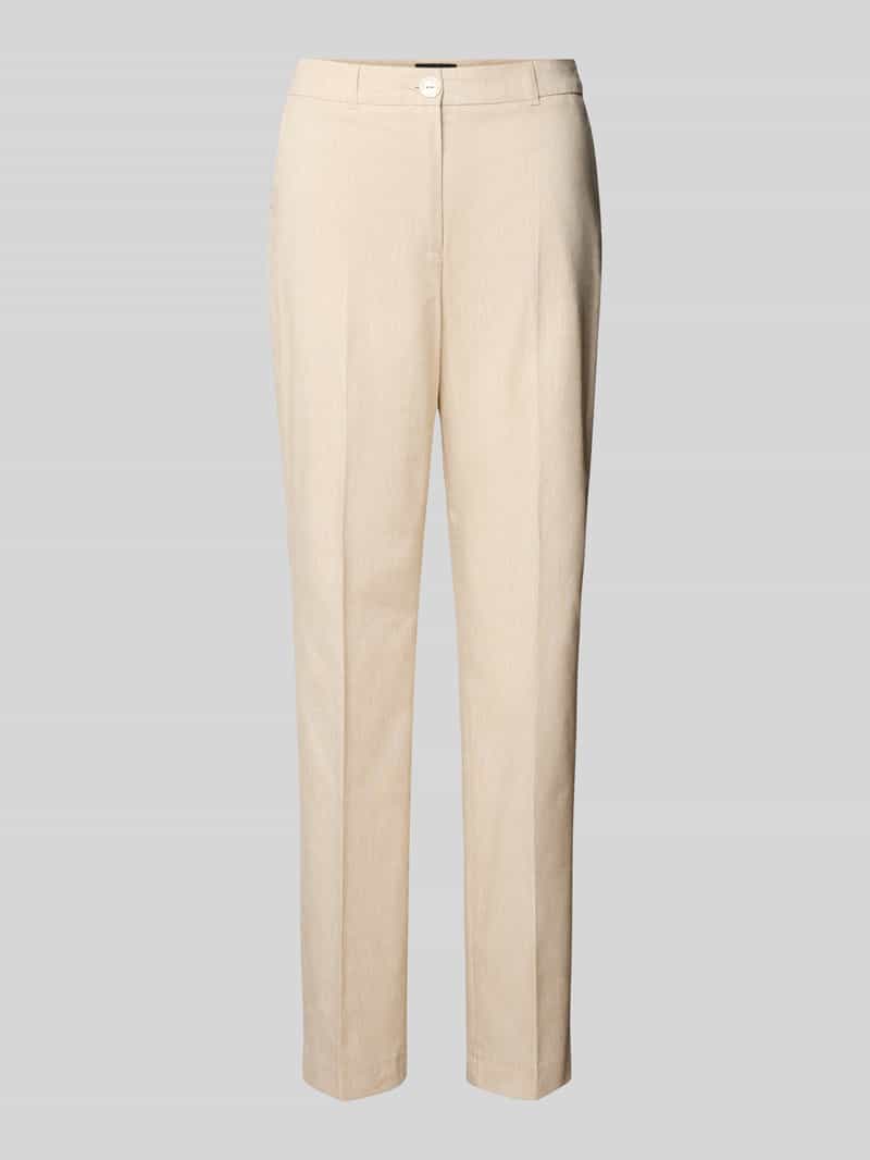 s.Oliver BLACK LABEL Straight leg stoffen broek van katoenmix