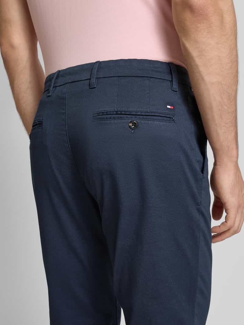 Tommy Hilfiger Straight leg chino met structuurmotief model 'DENTON'