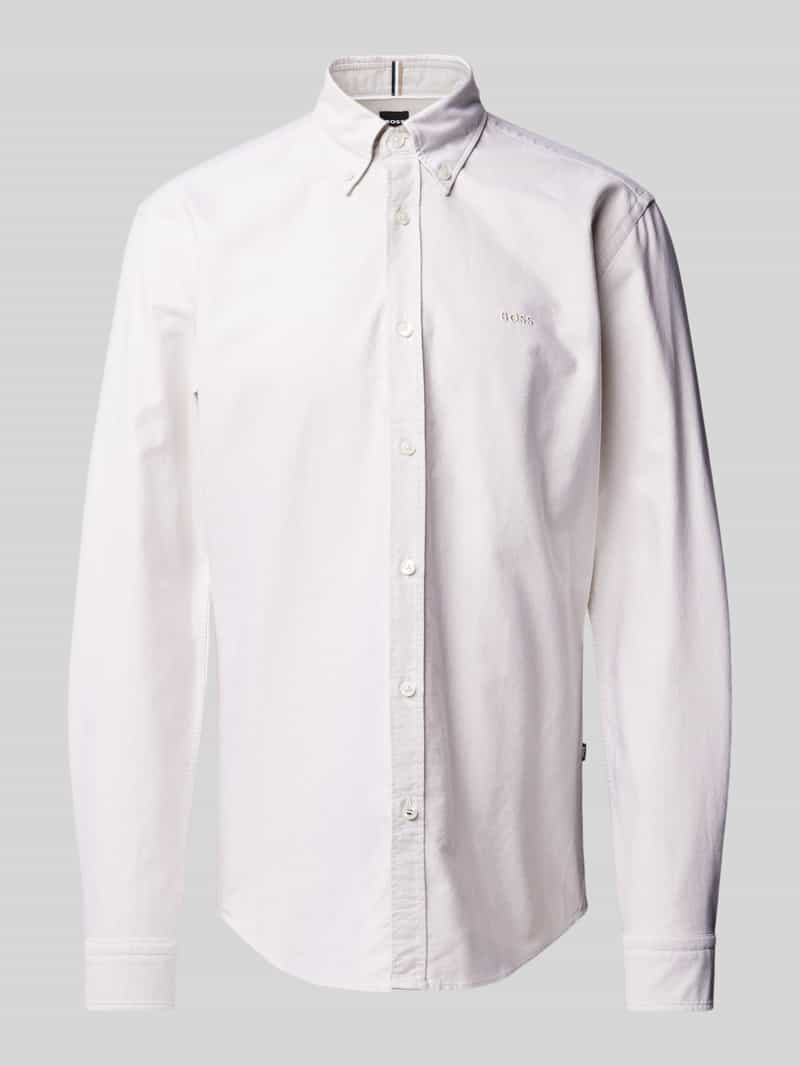 Boss Regular fit zakelijk overhemd met button-downkraag model 'Roan'