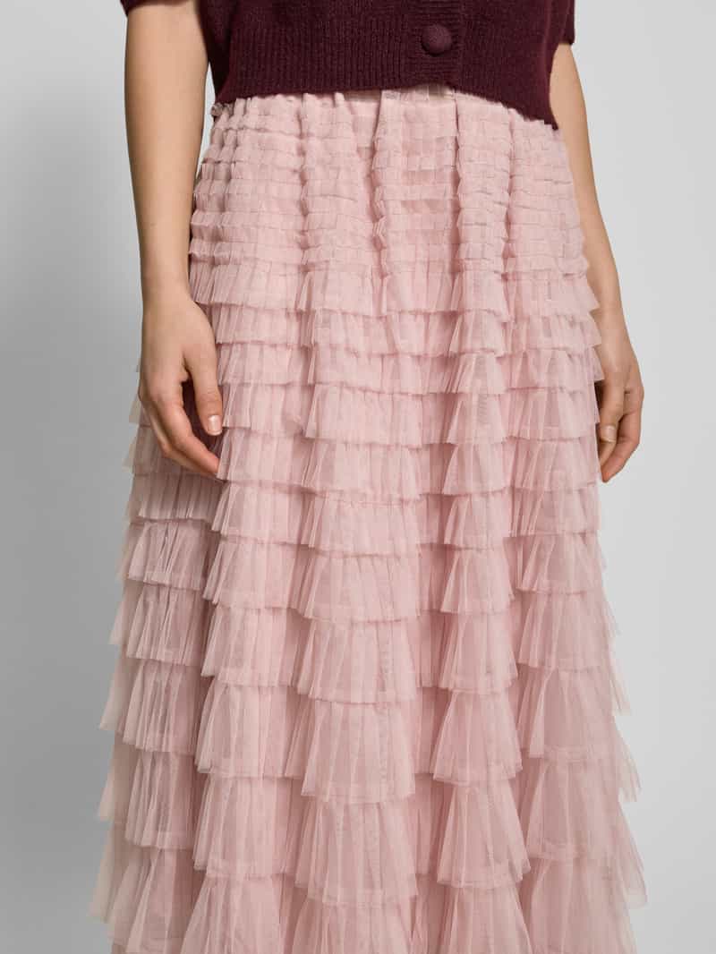 Apricot Midirok met volants