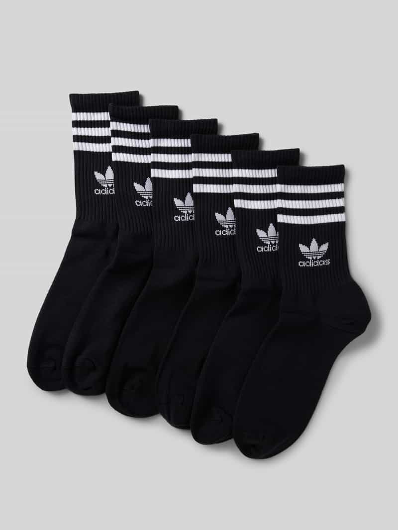 adidas Originals Sokken met labeldetail in een set van 6 paar