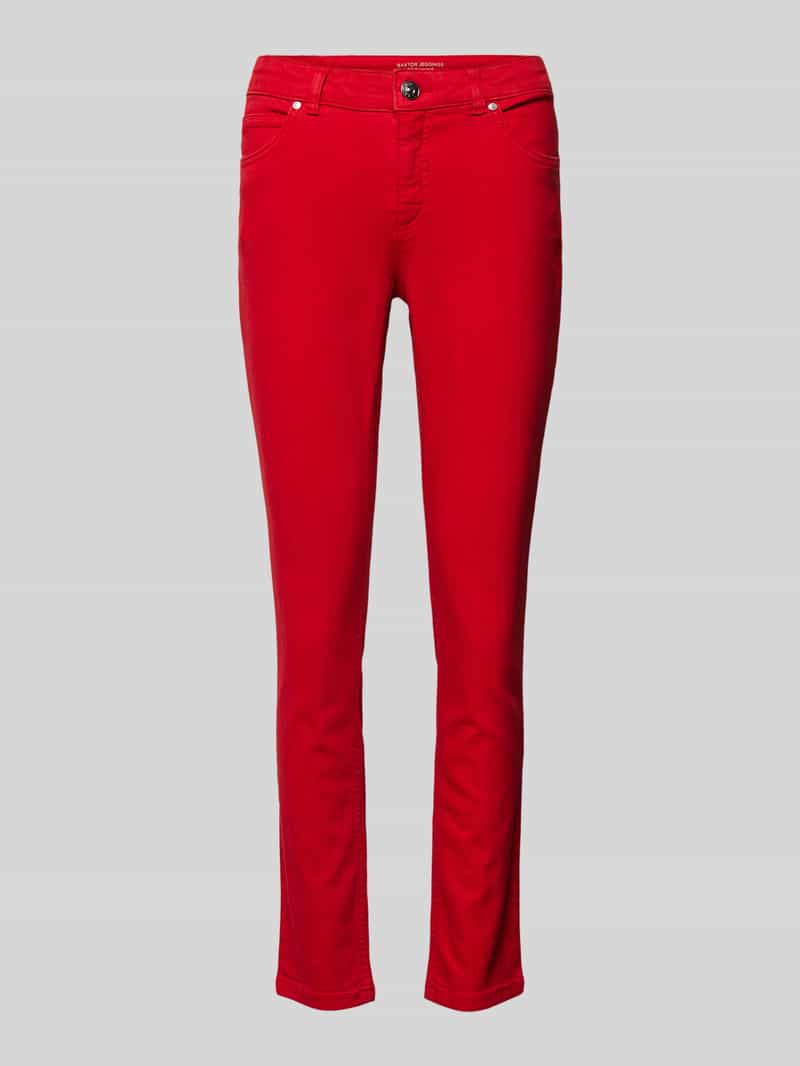 Oui Slim fit broek met verkort model